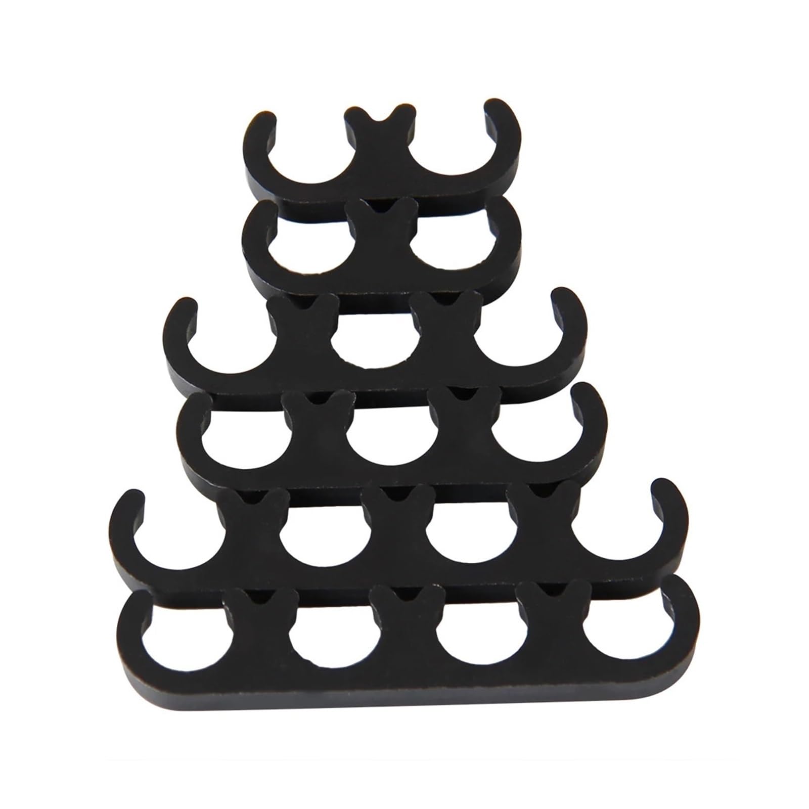Fdcskinx Black Spark Plug Wire Cable Separator Dividers Looms Compatible 7Mm 8Mm Electrical Clamp Line