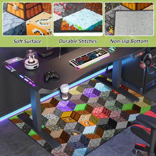 Tapete decorativo pixel para habitación de niños 5'3" x 7'2" miniatura 4
