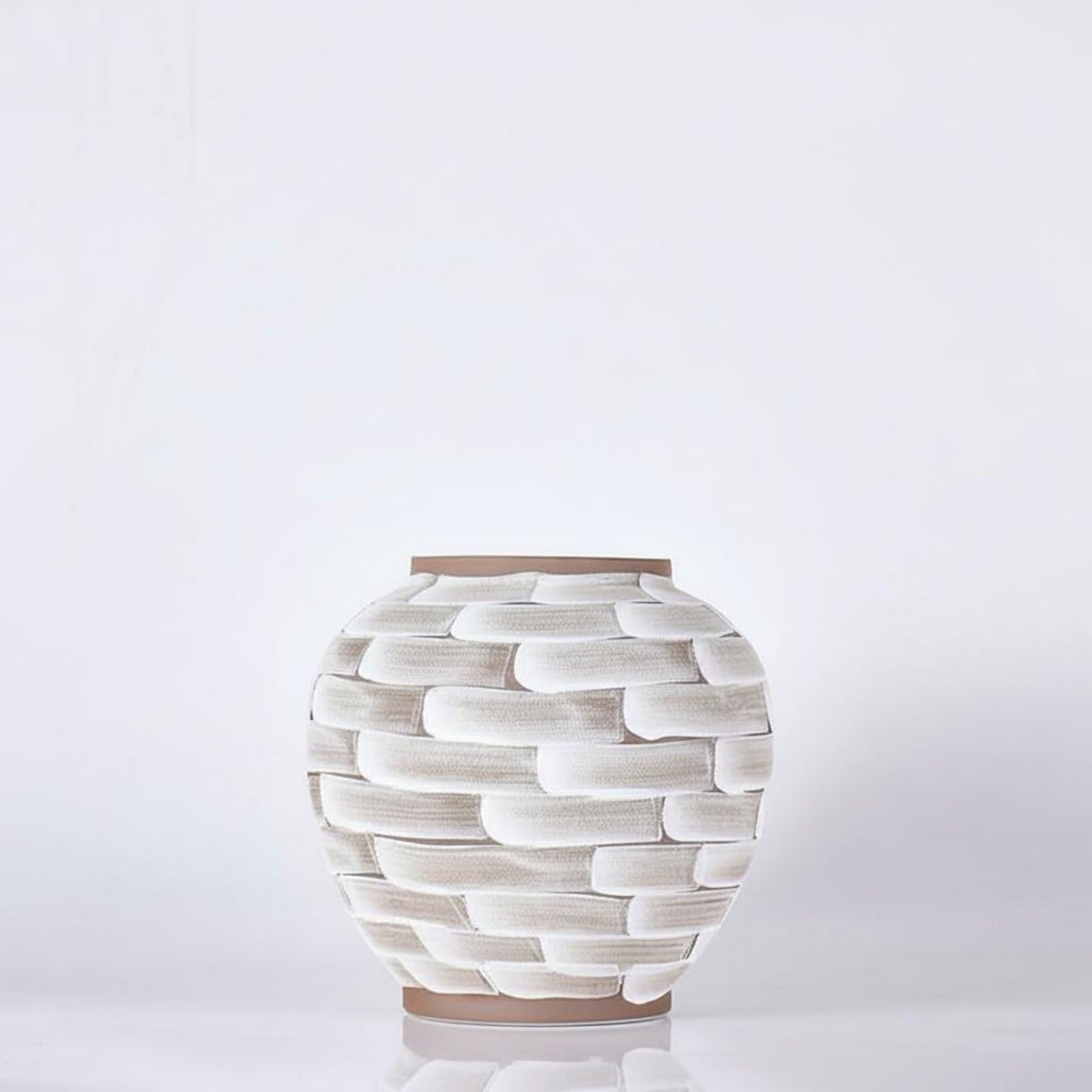 Vaso in Ceramica Finitura Opaca Vaso Stile Nordico Minimalista per Sala Espositiva, Showroom