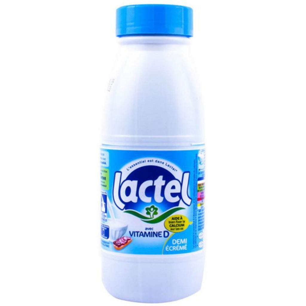 Leche Lactel Vitamina D semidesnatada 50cl (lote de