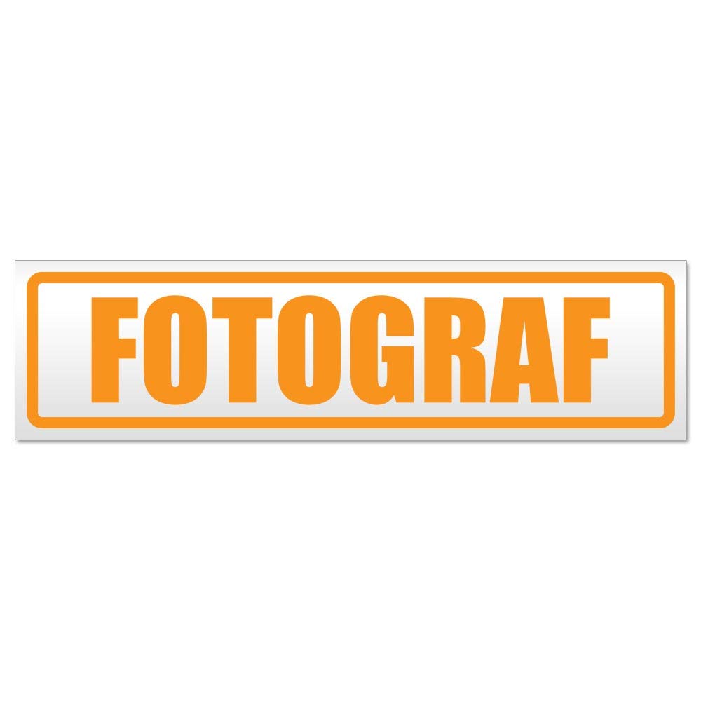 Kiwistar Targa Magnetica Fotograf - PVC, Flessibile, Resistente UV, Fino A 150 Km/h, Rimovibile