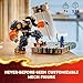 LEGO NINJAGO Cole’s Elemental Earth Mech Mini Ninja Toy, Customizable Action Figure Adventure Toy with Cole and Wolf Warrior Minifigures, Ninja Gift for Boys, Girls and Kids Ages 7 and Up, 71806