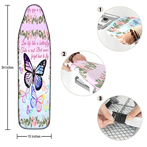 Wuccjiu Butterfly Pattern Ironing Board Cover #TOP29