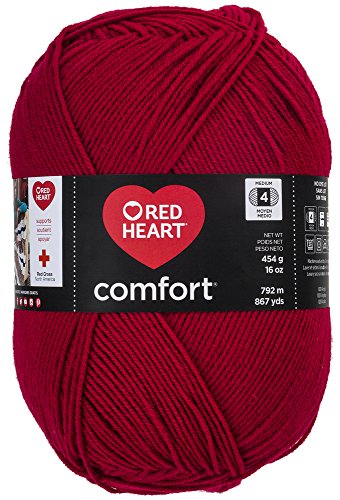 Image of Red Heart Comfort Yarn, Cardinal Red