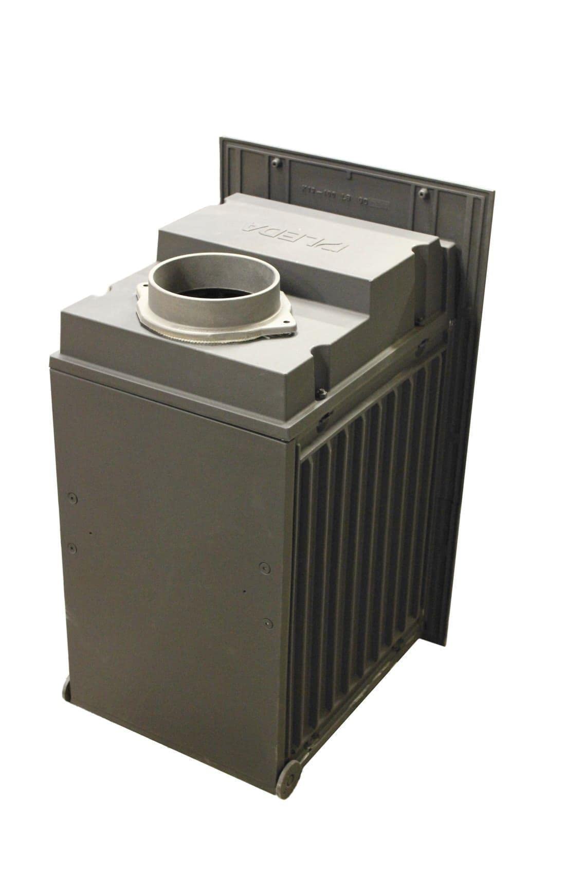 Kachelofeneinsatz LEDA Rubin K17 6 kW Frontplatte A 79x42 cm