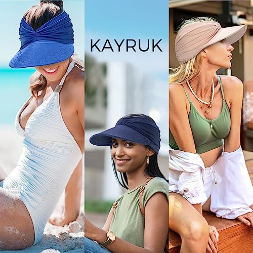Visera solar para mujer con ala ancha ajustable miniatura 6