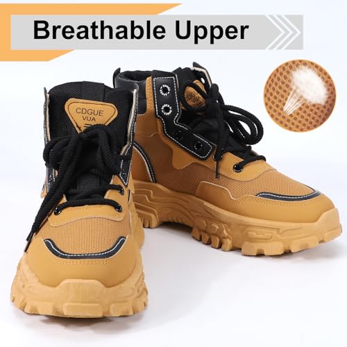 Men's High Top Fashion Sneakers Casual Athletic Walking Shoes Chunky Sneakers Breathable Non-Slip Hiking Boots for Men3