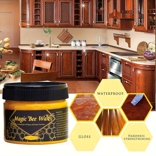 Cera para Muebles 80g con Esponja Protección y Renovación miniatura 2