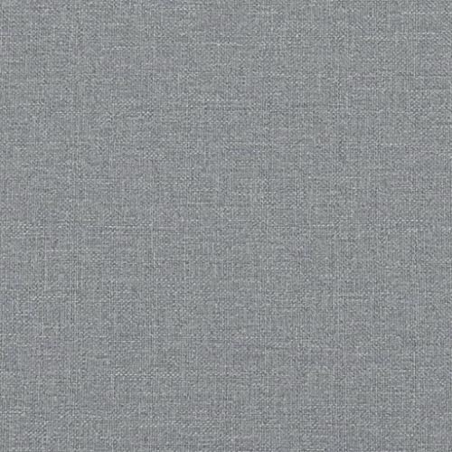 KATERYY 3-Sitzer-Sofa mit Hocker Hellgrau 180 cm Stoff Möbel Wohnzimmer – Bild 8