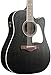 Ibanez Artwood AW360CEWK Solid Top Dreadnought Acoustic-Electric Guitar Weathered Black