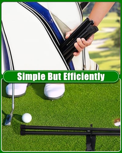 Big Teeth Golf Bag Stand Attachment, Lightweight Golf Bag Stand, Attachable Stand for Golf Bag, Portable Golf Bag Accessories Foldable Legs