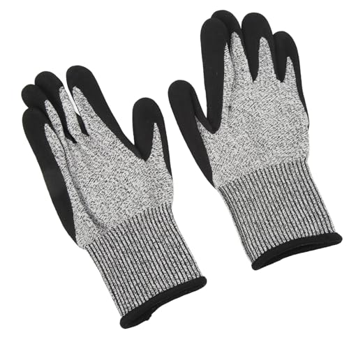 ZIZEV Cut Resistant Work Gloves, Comfortable Safe Easy To Clean Anti Cut Gloves Puncture Proof Level 5 Protection for Wood Carving (XL)
