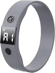 e-vibra Relógio despertador vibratório, resistente à água, pulseira despertadora silenciosa, lembrete, com 8 alarmes diários