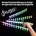 Car LED Strip Light, DLAND Multicolor Music Car Interior Lights with 4pcs 48 LEDs, Music LED Lighting Kit Underdash Lighting Kit with Sound Active Function and Wireless Remote Control.
