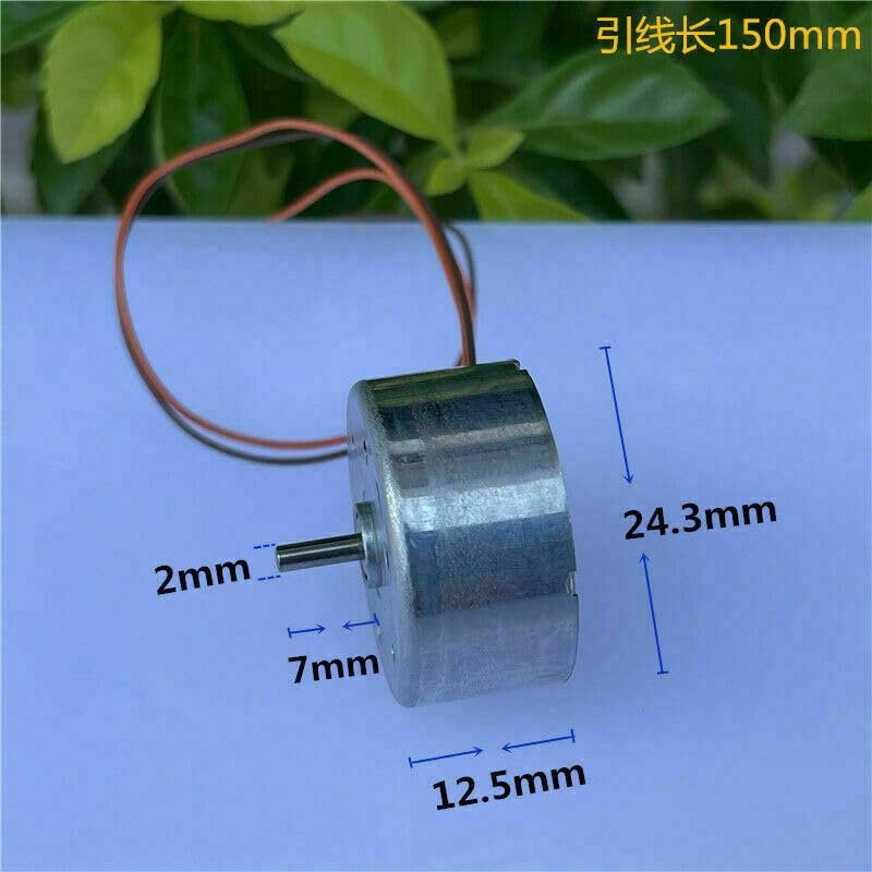 POWTAXBJGD JQ24-35I350F Electronic Starter DC 1.5V-6V 7600RPM Mute 24mm Round Spindle Solar Power Electronic Starter