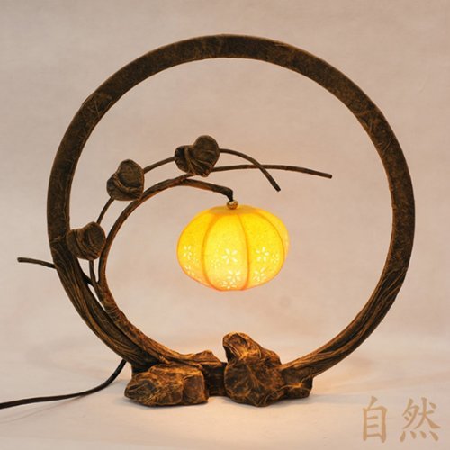Lámpara de Papel de Arroz Hecho a Mano Diseño de Capullos Asia Oriental Decorativo Mini Flor Mesilla de Noche Decoración Original