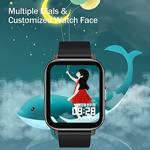 Smart Watch, 1.69" Touch Screen Smart watch for Women Men, 24 Sports Modes Fitness Activity Trackers, IP67 Waterproof Step Counter Watch, Fitness Watch with Heart Rate Sleep Monitor for Android iOS