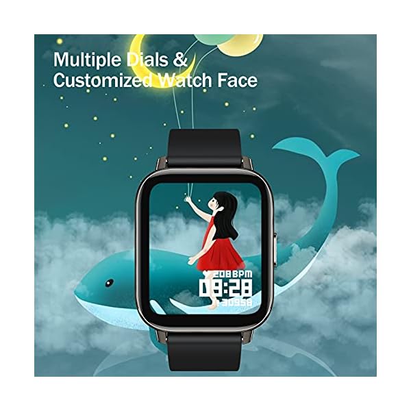 Togala Smart Watch, 1.69 Inch Touch Screen Smartwatch for Android and iOS Phones, Fitness Tracker with Heart Rate and…