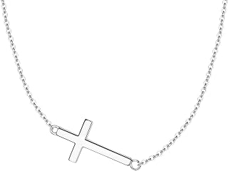 Amazon.com: Sideways Cross Necklace