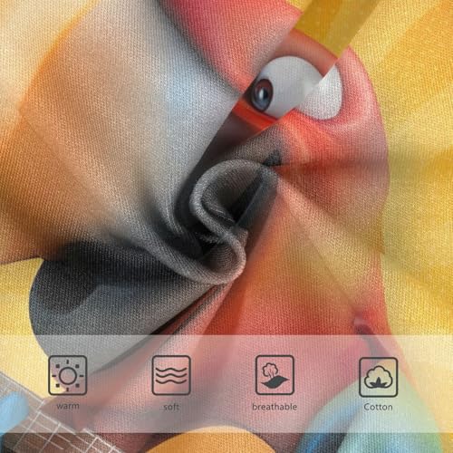 Funny Girls Underwear Toddler 2t Cotton Cute Panties Girl Cheerful Orange Cartoon Parrot Kids Briefs Undies3