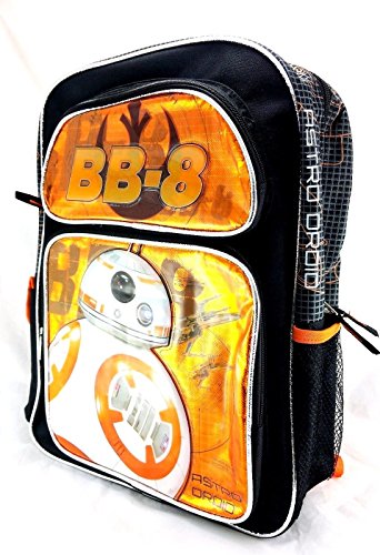 Disney Star Wars The Force Awakens BB-8 Astro Droid 16" Canvas Orange Backpack2