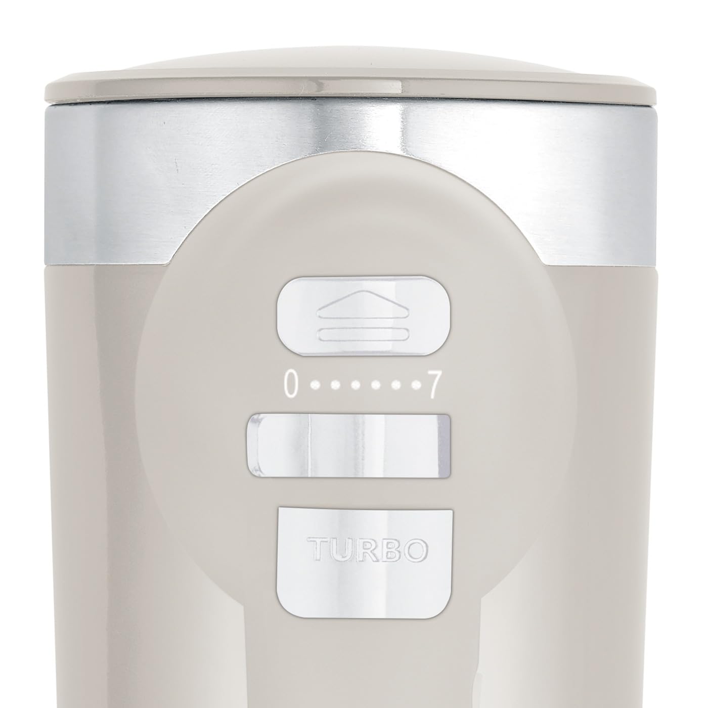 GRAEF Handmixer HM508 Taupe, 7 Geschwindigkeitsstufen Turbo-Taste, Leise im Betrieb, Auswurftaste – Handrührgerät, Extrahohe Knethaken auch für tiefe Schüsseln