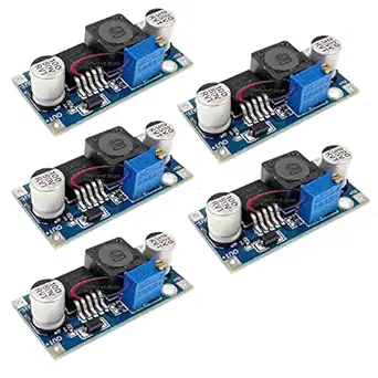 Reland Sun 5pcs XL6009 DC-DC 3.0-30 V to 5-35 V Step-Up Boost Module - With Adjustable Output Voltage Power Supply Module