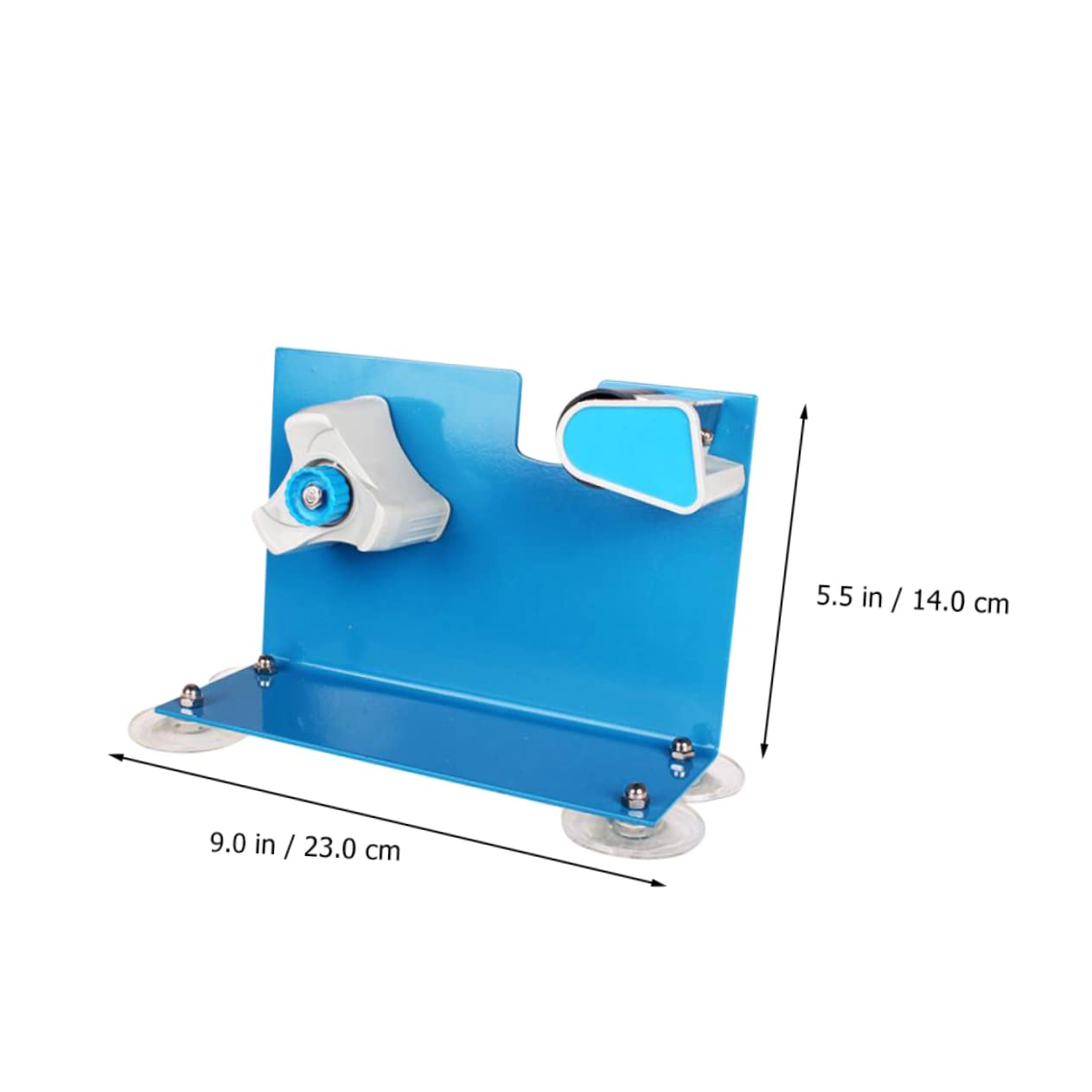 Dispenser per Nastro Adesivo da Imballaggio da Tavolo 23x14x5,5 Cm Taglierina Integrata, Base Ventosa Antiscivolo per Ufficio e Uso Domestico, Forniture di Imballaggio Efficaci