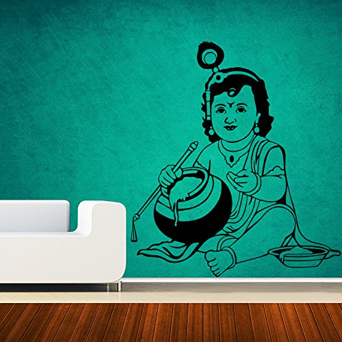 DECOR Kafe Home Decor Shree Krishna Wall Sticker, Wall Sticker for