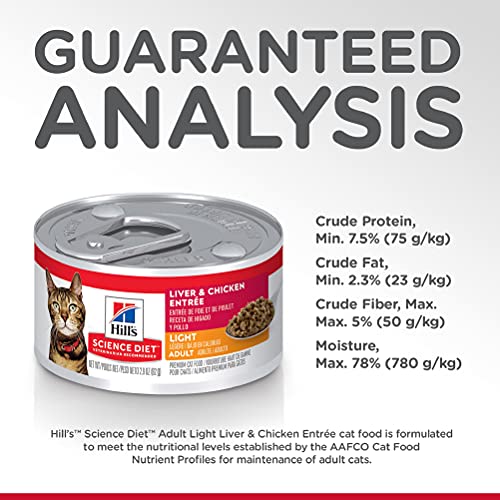 Hill'S Science Diet 10809 Light, Adult 1-6, Weight Management Support, Wet Cat Food thumb #7