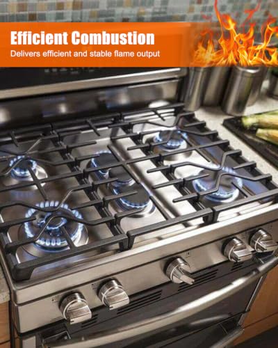 Image of 2 Pcs Gas Range Rear Burners AP6036328 Fit for Frigidaire Kenmore | Fit for Frigidaire Kenmore Gibson Kelvinator Tappan Gas Ranges, Replace 5304506426 316103803 316039003