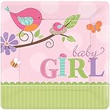 Amscan Tweet Baby Girl Small Paper Plates (8ct)