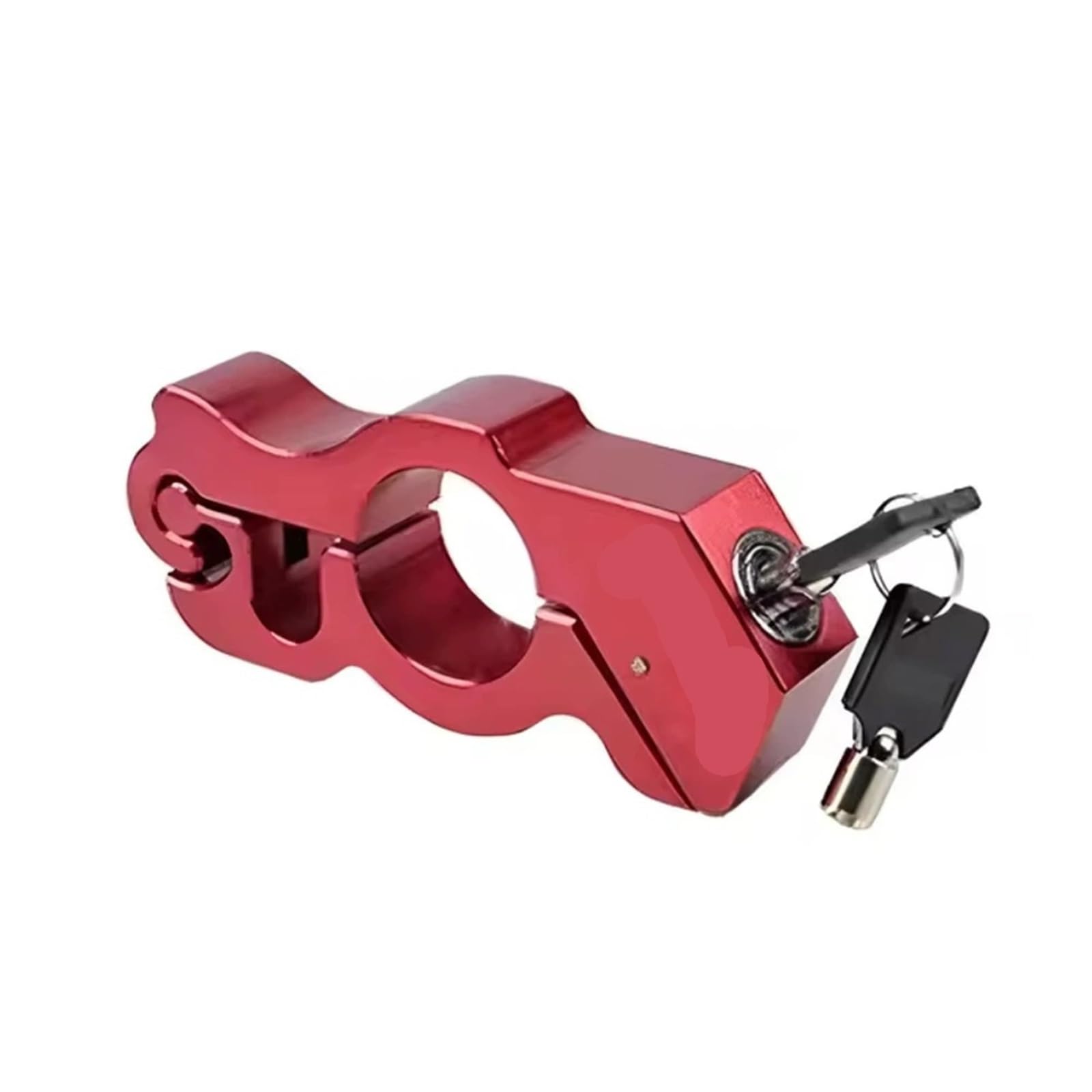 Poayuewr Red Handlebar Lock,Brake Throttle Lock Fit For Triumph Motorcycle Brake Lever Locks Clutch Lock Anti-Theft Alloy Handlebar