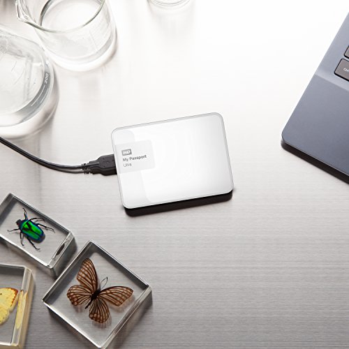 Image of WD 1TB White My Passport Ultra Portable External Hard Drive - USB 3.0 - WDBGPU0010BWT-NESN