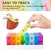 Monthly Pill Organizer 2 Times a Day, One Month Pill Box AM PM 31 Days, 32 Compartments for Each Day, Travel Medicine Organizer, Pill Dispenser Container to Hold Vitamins, Medication, Fish Oil