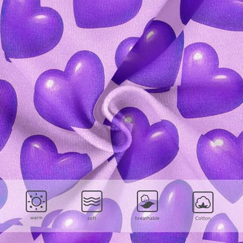 Joisal Print Toddler Underwear Floral 2t Cotton Panties Little Girl Cartoon Purple Hearts Briefs Girls Undies3