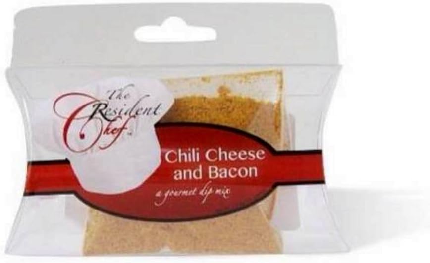 The Resident Chef 2 Packages *Chili Cheese & Bacon* Gourmet Dip Mix for Chili Cheese Pie, Dip, on Baked Potatoe