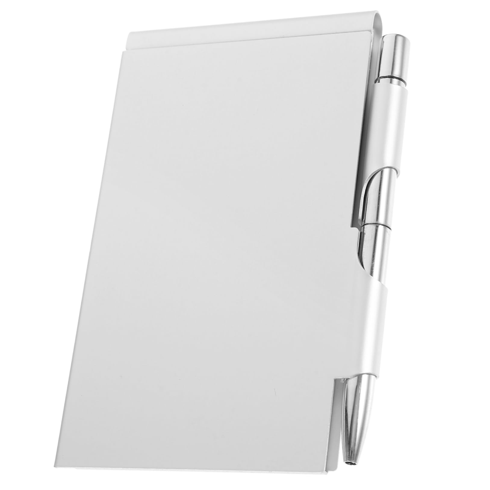 NUOBESTY 10 Pezzi Di Penna Per Quaderni in Metallo Con Linguette Strappabili Piccolo Portablocco Elegante Quaderno in Metallo Tasca Creativa Facile Da Trasportare