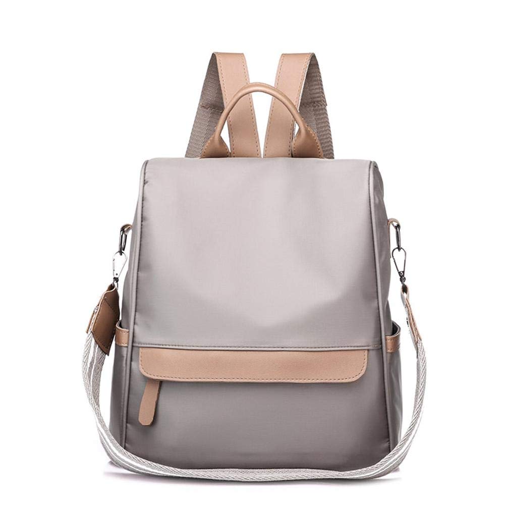 Korean Style Anti-Theft Wide Shoulder Strap Nylon Oxford Cloth Backpack for Women