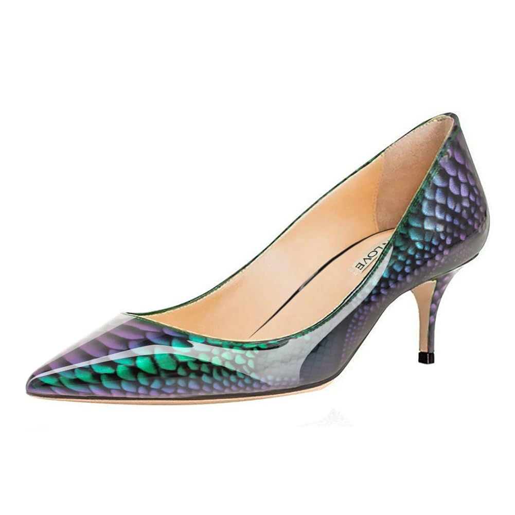 JOY IN LOVE Women's Shoes Low Heels Pointy Toe Kitten Heel Daily Pumps