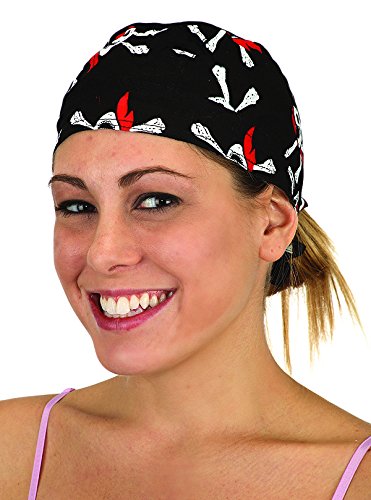 Skull with Eyepatch Bandana foulard pirate noir motard