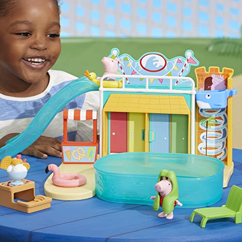 Peppa Pig Spielzeuge Schwimmbad-Spaß mit Peppa, Spielset mit 15 Teilen und 2 Figuren, Kinderspielzeug – Ansicht 6