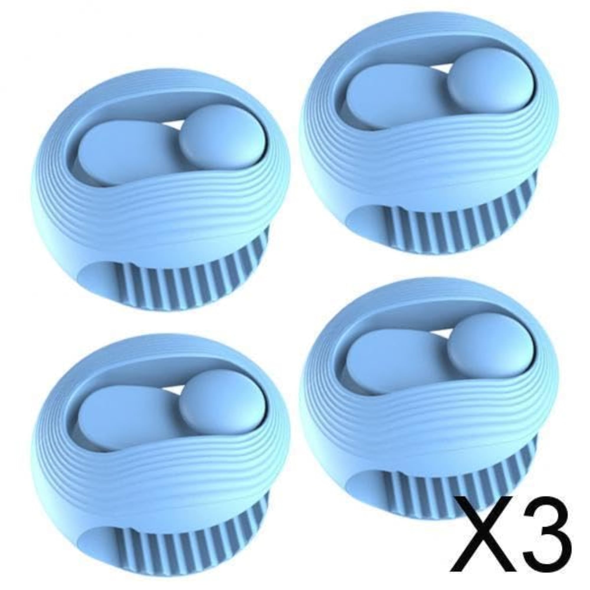 3x Bed Cover Grippers Fasteners, Blue