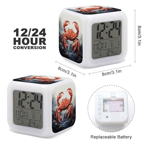 Reloj digital que cambia de color para resolver problemas de sueño en niños 3