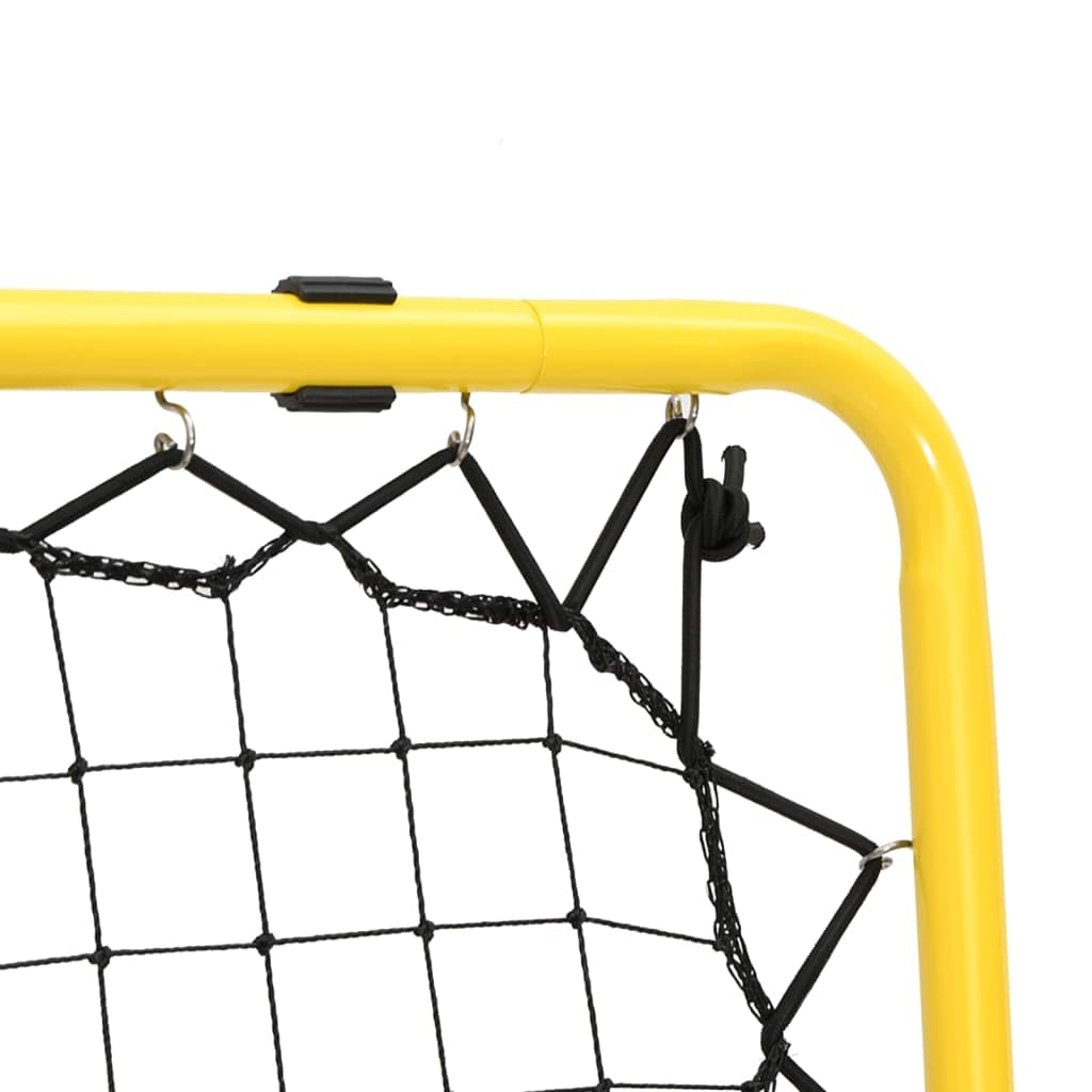 Generisch Fußball-Rebounder Doppelseitig Verstellbar Gelb Schwarz Stahl,Sportartikel,Athletik,Fußball,Fußballtor-Zubehör-4007969