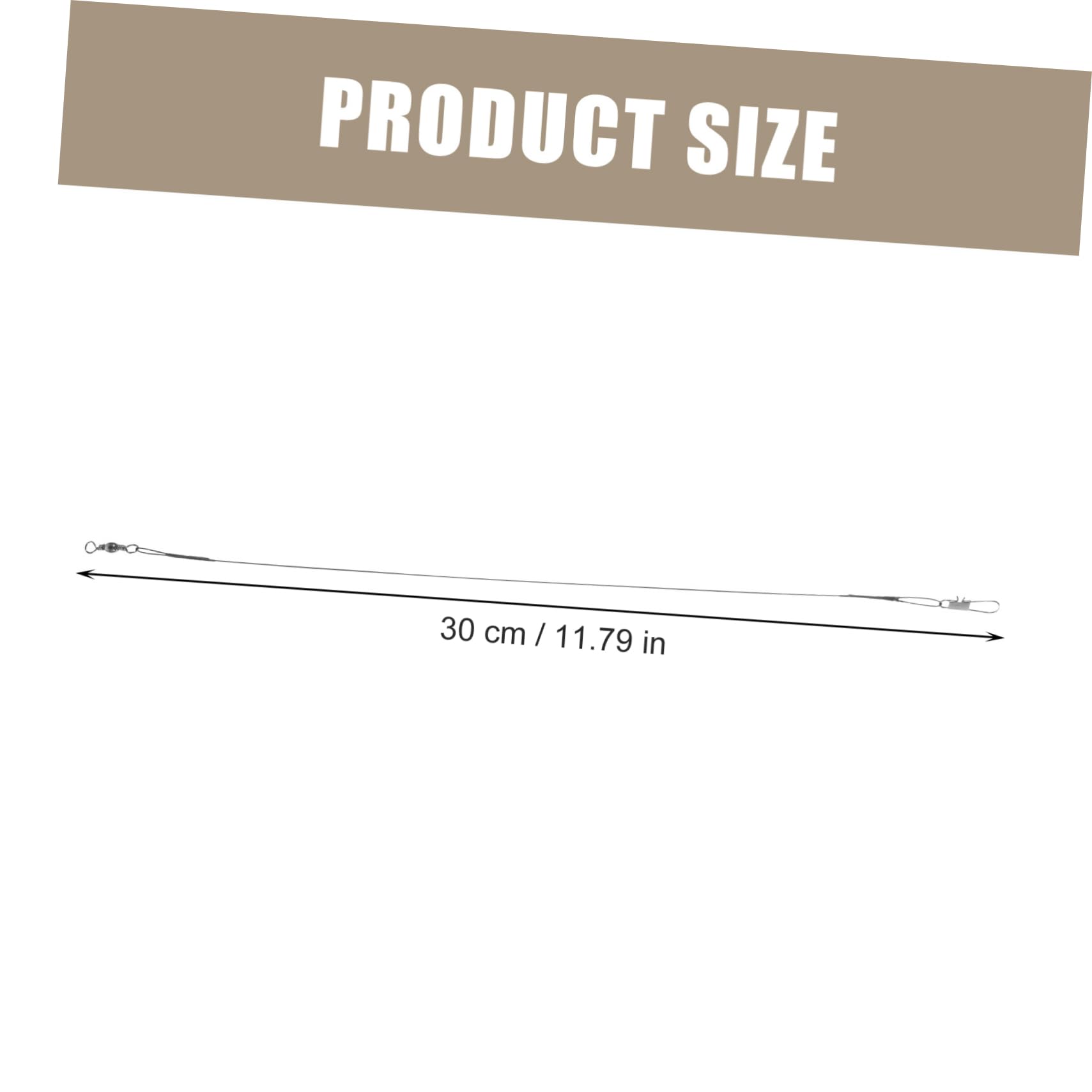 balacoo Fishing Accessories Tackle Box Saltwater Fishing Leaders Metal Wires for Angling