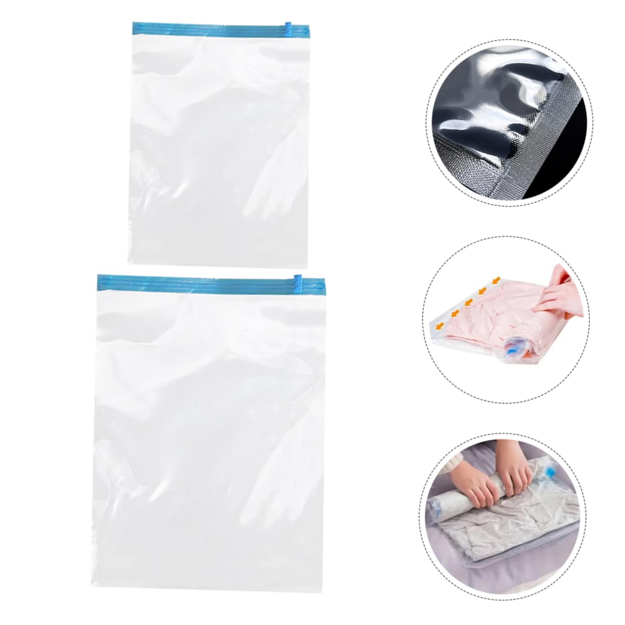12 Stück-pack Handrollbare Reise Kompressionsbeutel für Kleidung