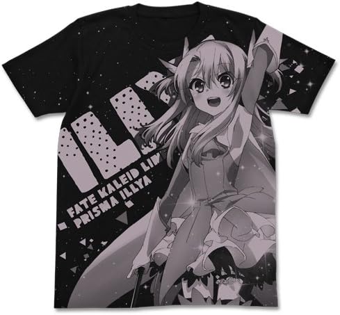 Amazon Co Jp Fate Kaleid Liner プリズマ イリヤ ツヴァイ ヘルツ イリヤ オールプリントtシャツ ブラック Mサイズ ホビー 通販