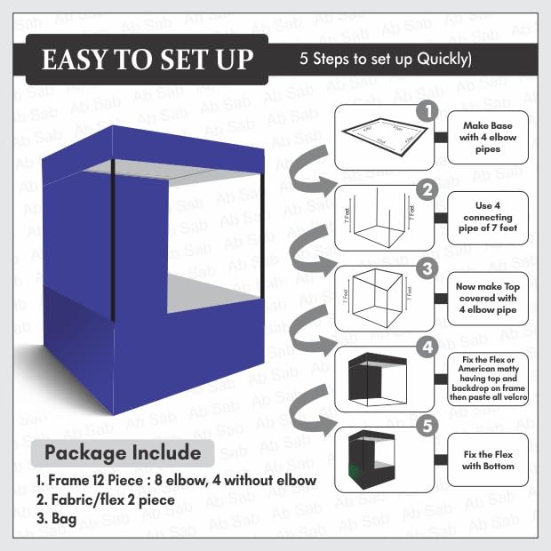 Ab Sab Canopy Tent Blue 4x7 - Image 4