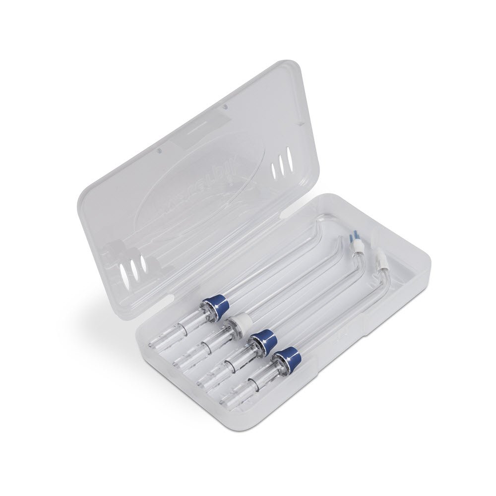 Waterpik Irygator Bezprzewodowy Cordless Advanced, Zaawansowana Technologia Czyszczenia, Przenośny, Skuteczne Usuwanie Płytki Nazębnej, Ładowanie Magnetyczne, Kolor Niebieski, 200 ml (WP-563EU)